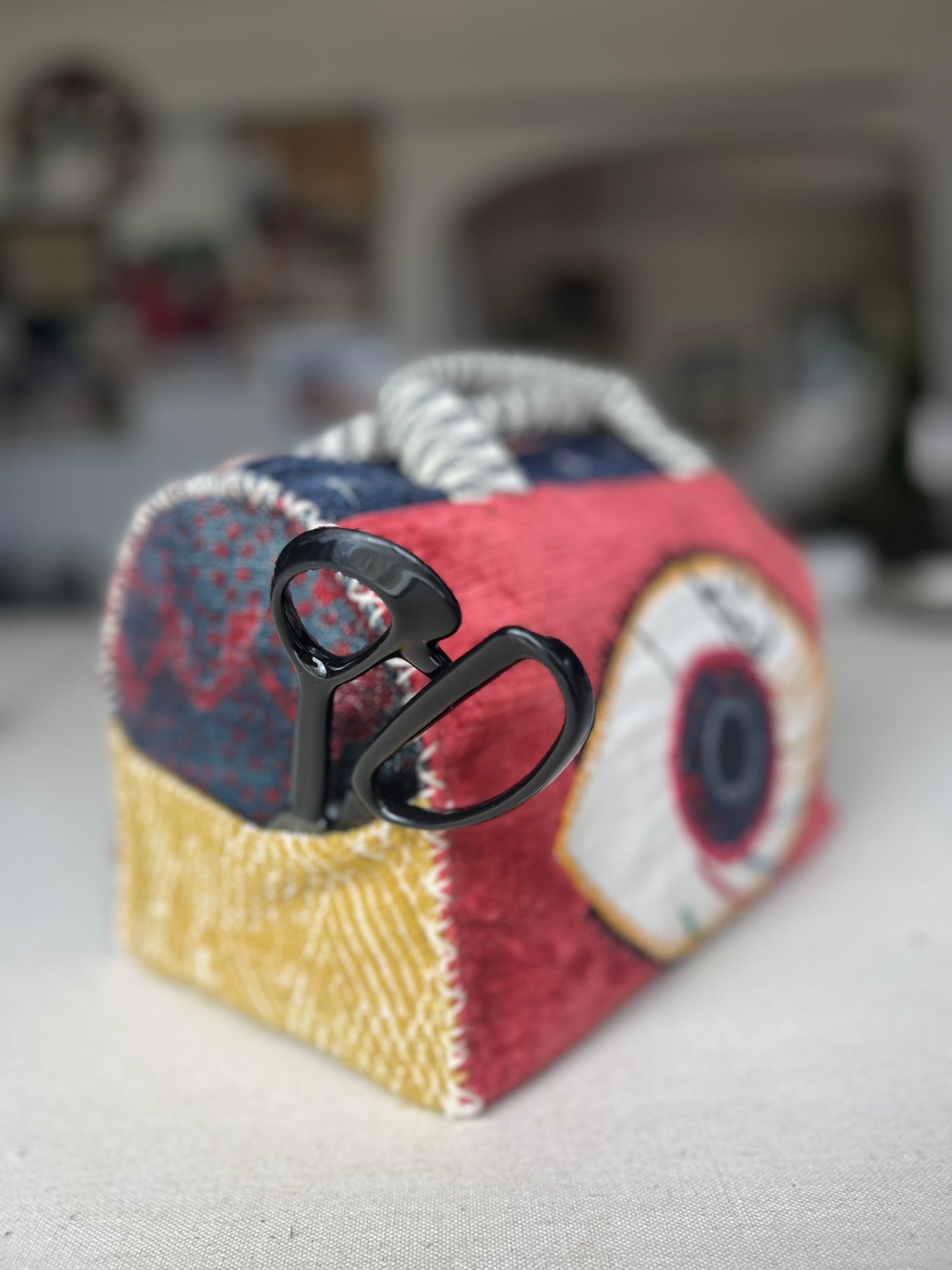 The Cosmic Carry-All – Hand-Embroidered Bowler Bag