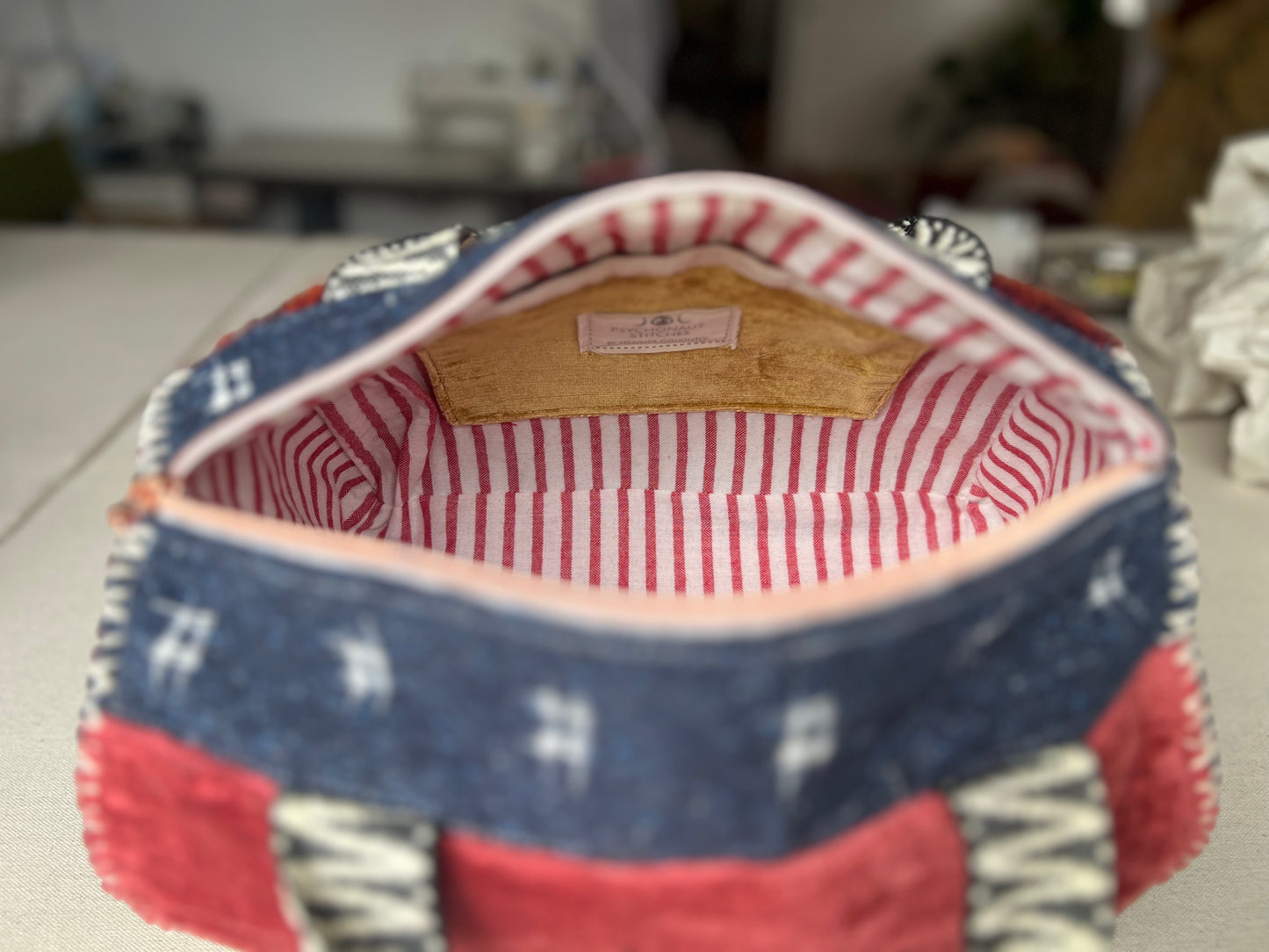 The Cosmic Carry-All – Hand-Embroidered Bowler Bag