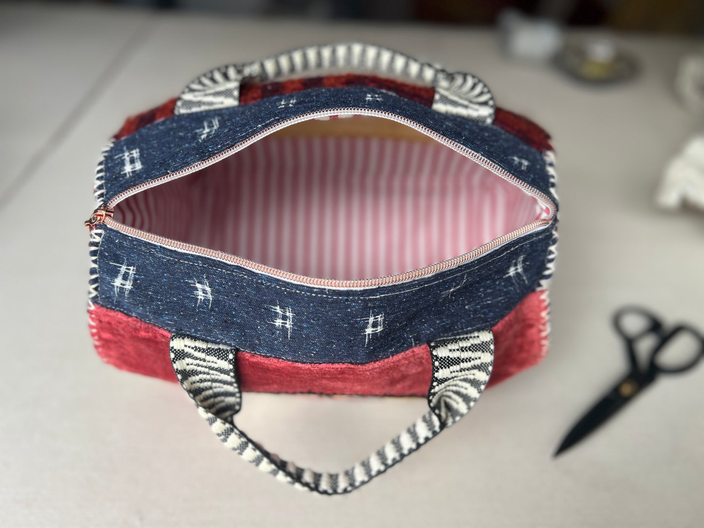 The Cosmic Carry-All – Hand-Embroidered Bowler Bag