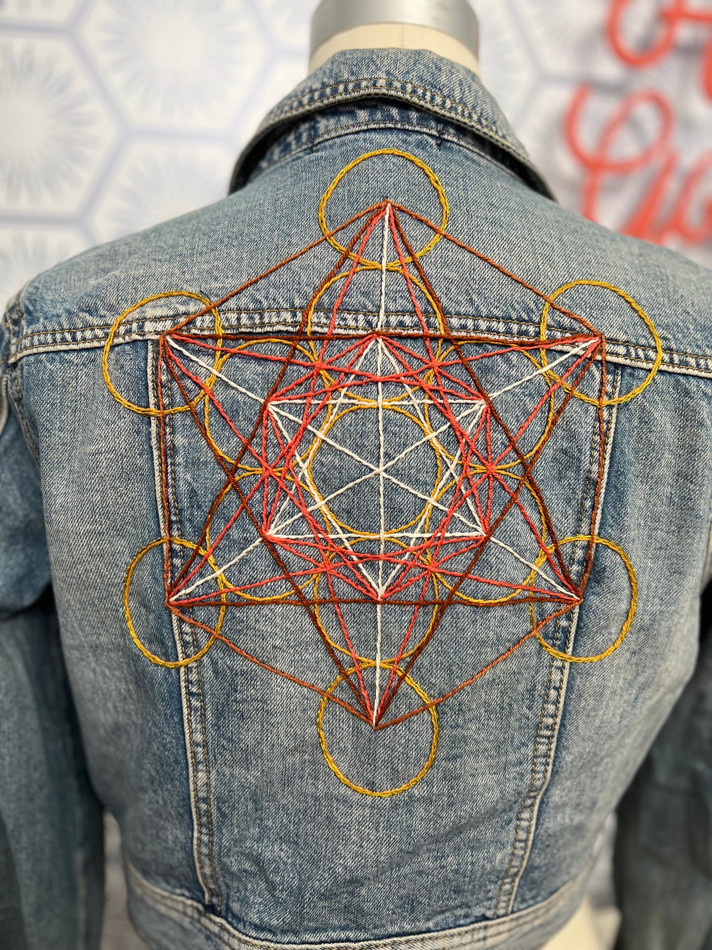 Reclaimed Denim: Metatron's Cube