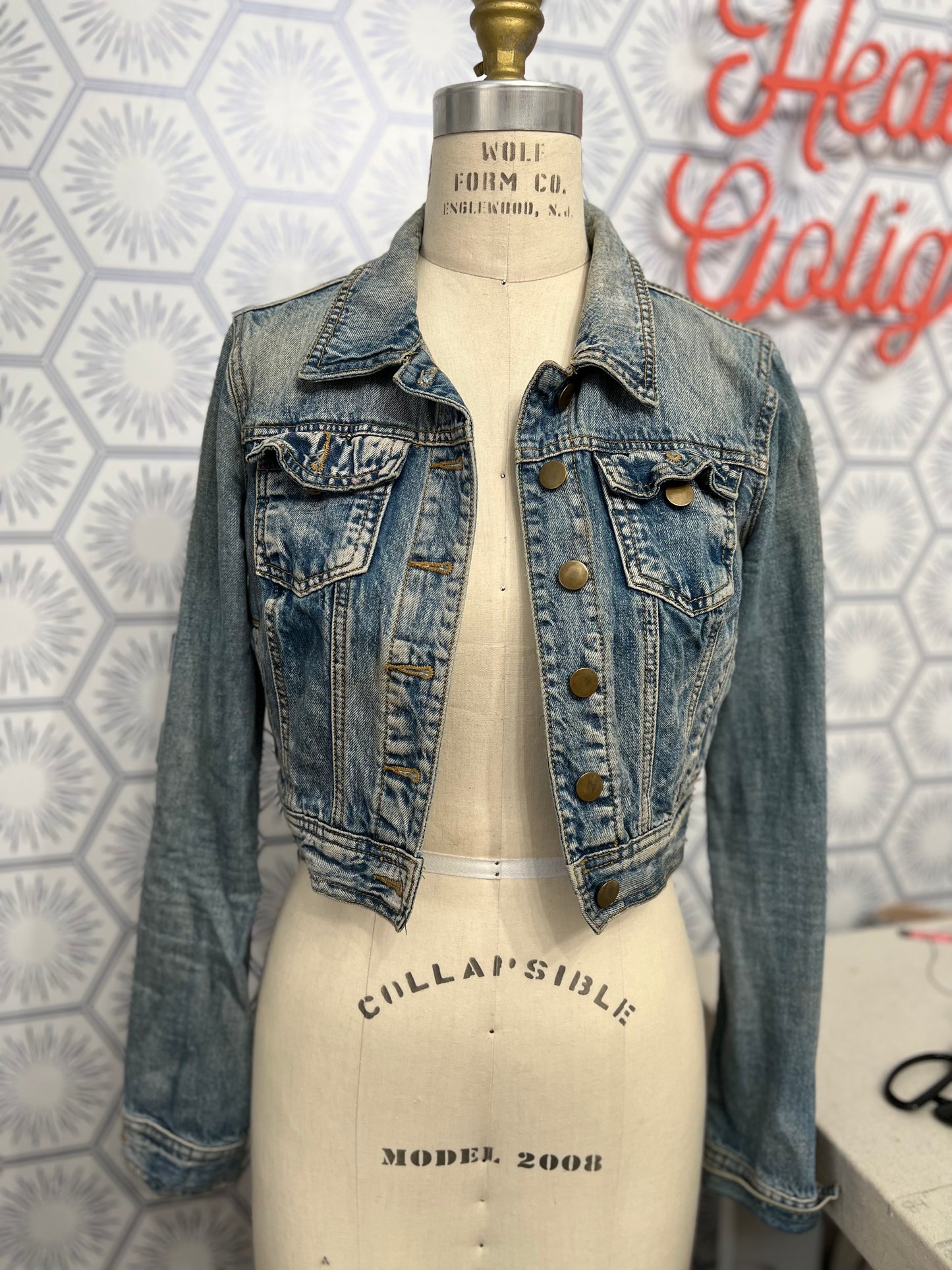 Reclaimed Denim: Metatron's Cube