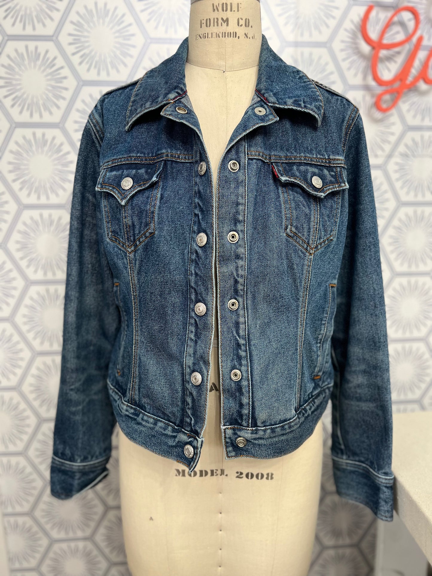 Reclaimed Denim: Metatron's Cube