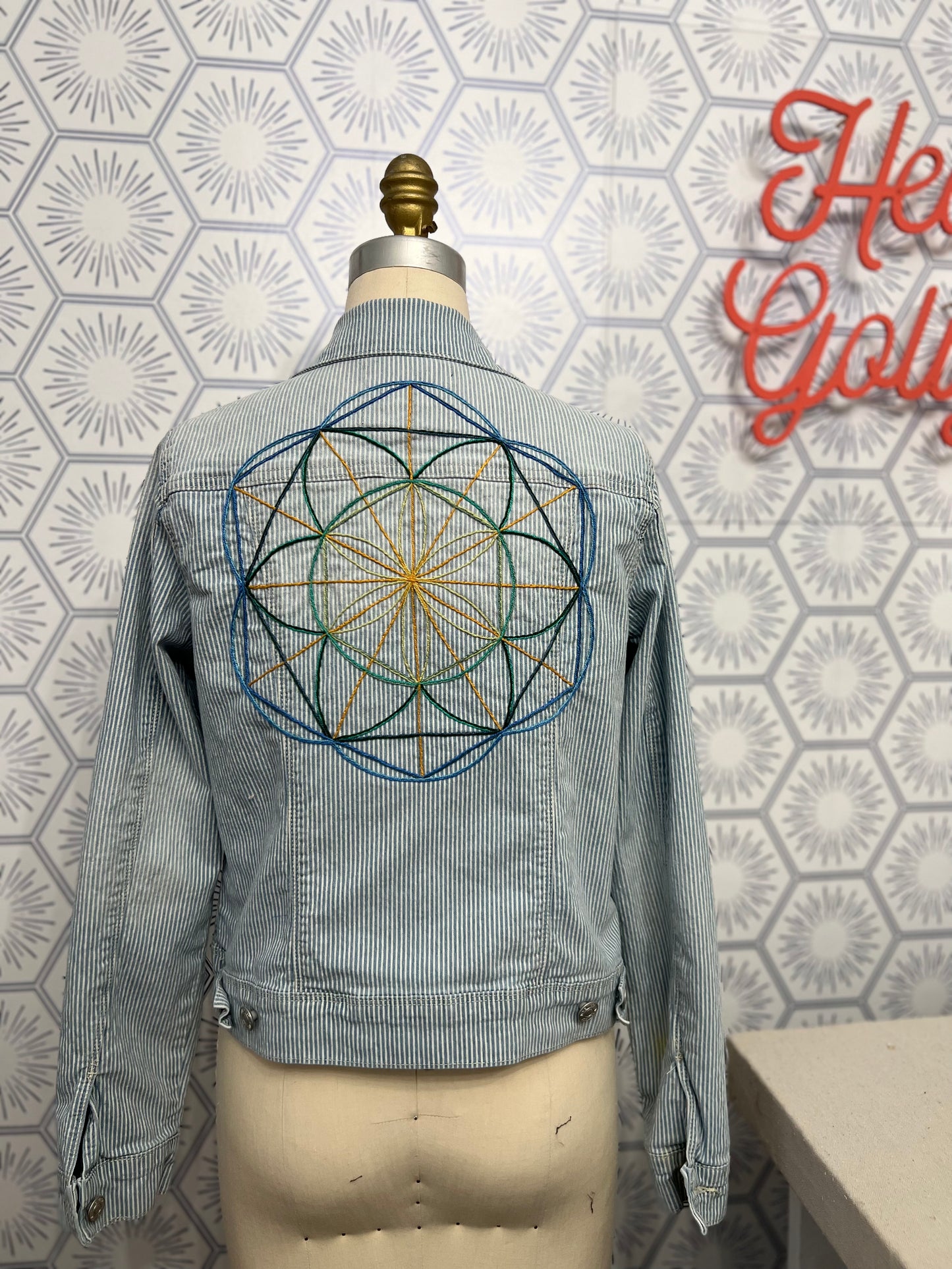 Reclaimed Denim: Seed of Life