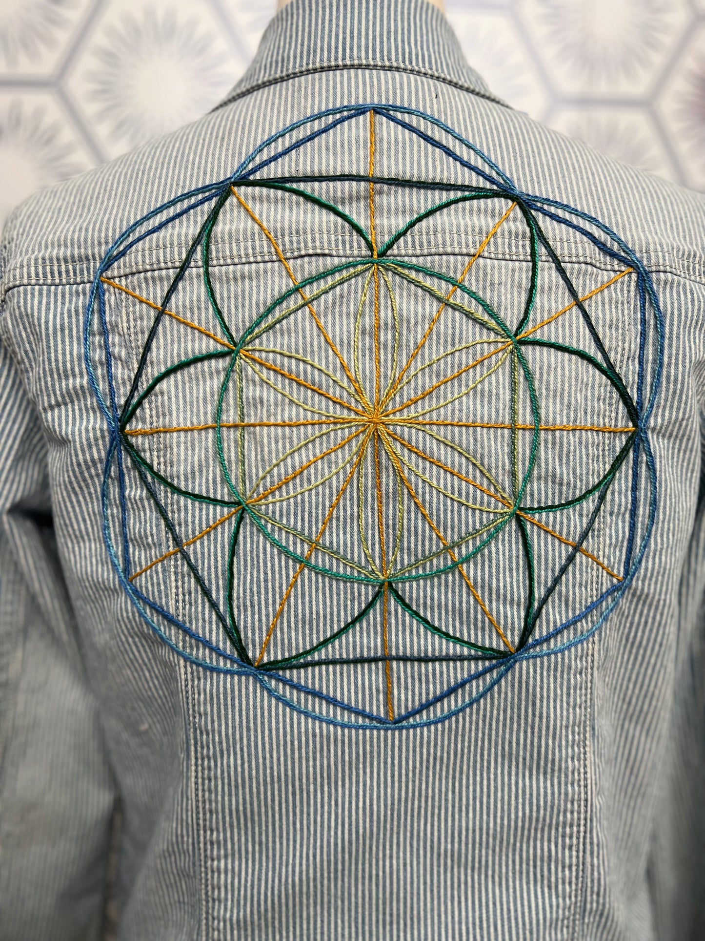 Reclaimed Denim: Seed of Life