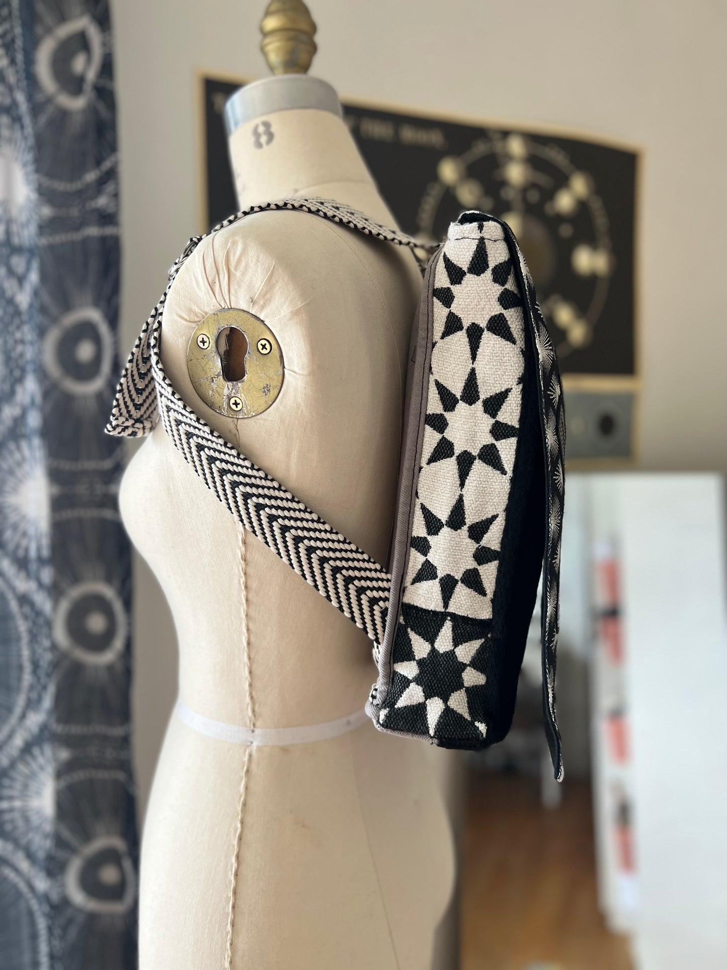 Silver Sequined All Seeing Eye Rucksack