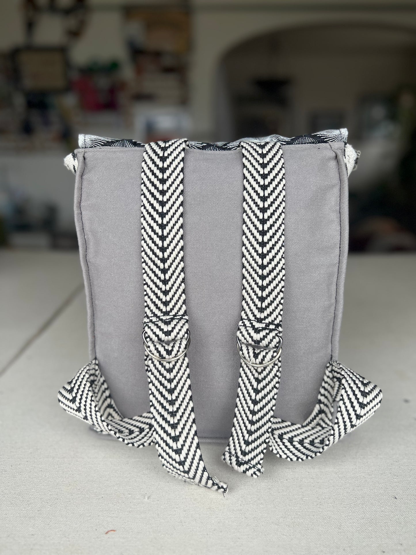 Silver Sequined All Seeing Eye Rucksack